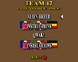 Alien Breed '92 SE & Qwak screenshot 4 for Amiga CD32